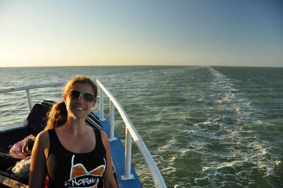 A caminho da ilha de Holbox, no norte do Yucatán, no México